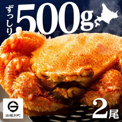 ☆北海道産 毛ガニ 約500g×2尾 セット かに 蟹 毛蟹 冷凍 北海道産 浜頓別町