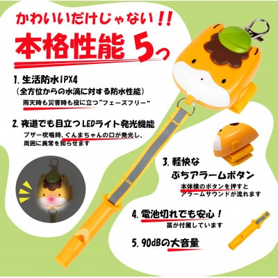 防犯・警報用ブザー ぐんまちゃんヘルプブザー