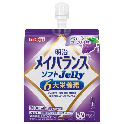 明治 メイバランス ソフトJelly ぶどうヨーグルト味 125ml×36個 パウチ ゼリー