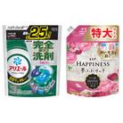 アリエール ジェルボールプロ 部屋干し用28個入り & レノアハピネス ローズ720mL つめかえ用