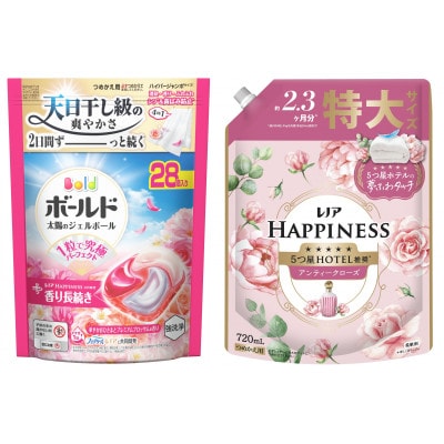 ボールド ジェルボール 4D華やかプレミアムブロッサムの香り & レノアハピネスローズ つめかえ用