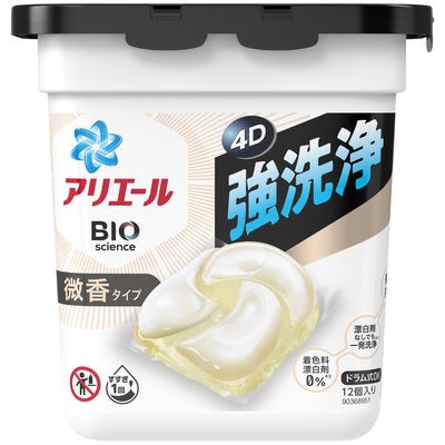 アリエールジェルボール4D　微香　本体　12個入り×6セット