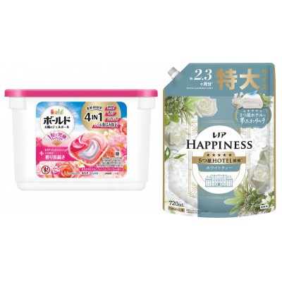 ボールド ジェルボール 4D華やかプレミアムブロッサムの香り 本体& レノアホワイトティーつめかえ用