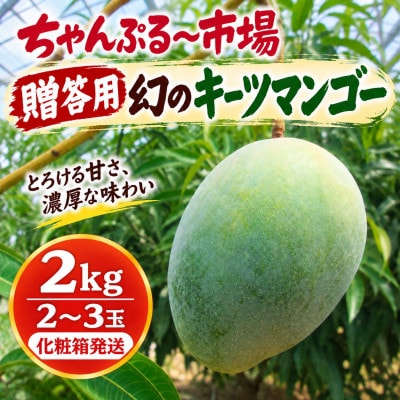 【2027年8月から順次発送・贈答用】大玉キーツマンゴー2kg(2～3玉)