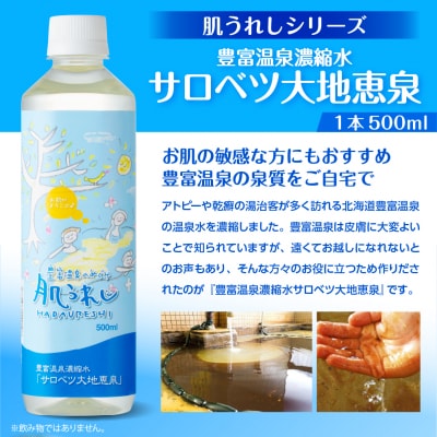 豊富温泉 濃縮温泉水 サロベツ大地恵泉 (500ml×6本)