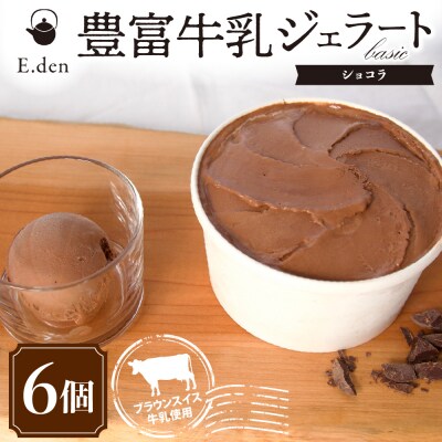 E.den(エデン) 豊富牛乳ジェラート ショコラ 100ml×6個