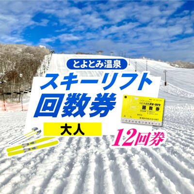 豊富温泉スキー場利用助成(12回券 大人)
