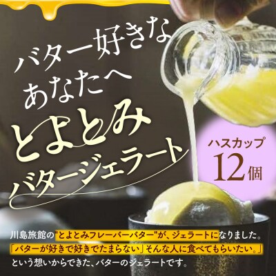 とよとみバタージェラート【ハスカップ12個セット】