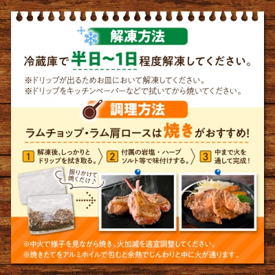 【12か月定期便】生ラム肩ロース 約1350g(450g×3パック)×12回 計16.2kg