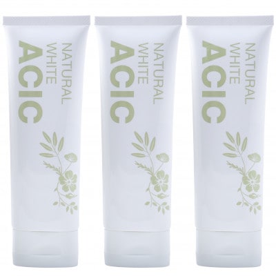 ACIC(アシック)ナチュラル歯磨き粉　3本
