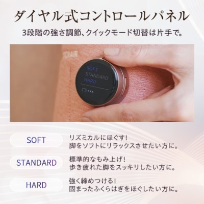 ドクターエア 3DレッグマッサージャーAIRピンク(プレゼント コードレス 疲労回復 ふくらはぎ)