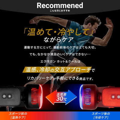 ドクターエア エクサガン ホット&クール REG-03ブラック(プレゼント/振動/フェイスケア)