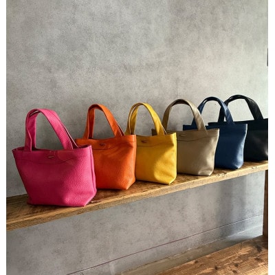 Coquette イタリアンレザー・日本製/ミニトートバッグ(ブラック)