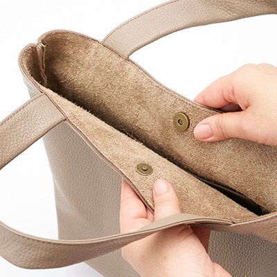 Coquette イタリアンレザー・日本製/ミニトートバッグ(トープ)