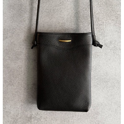 Coquette イタリアンレザー・日本製/ミニショルダーバッグ(ブラック)