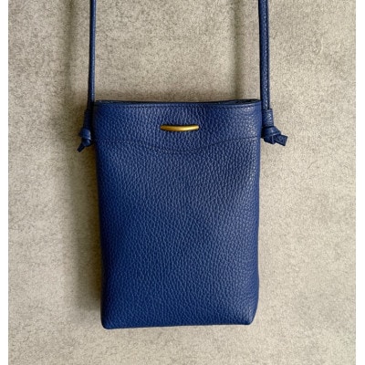 Coquette イタリアンレザー・日本製/ミニショルダーバッグ(ブルー)