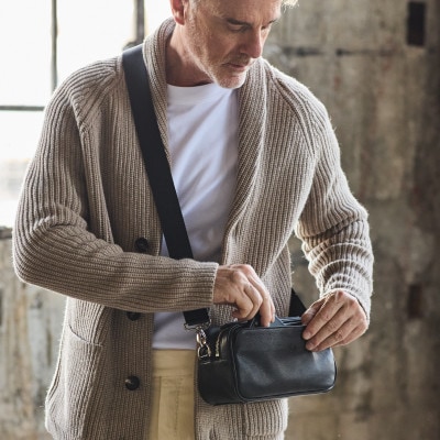 【ココマイスター】COCOMEISTER ダーリントン LOGショルダー(ブラック)