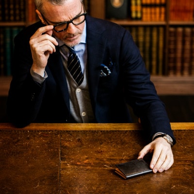 【ココマイスター】COCOMEISTER ブライドル 名刺入れ(ブラック)