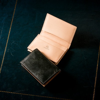 【ココマイスター】COCOMEISTER ブライドル 名刺入れ(モスグリーン)