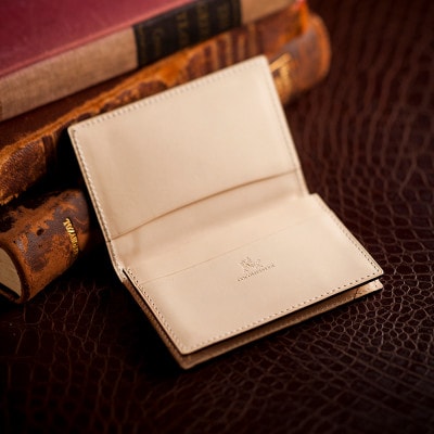 【ココマイスター】COCOMEISTER ブライドル 名刺入れ(モスグリーン)