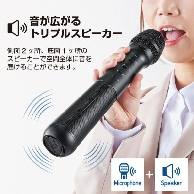 マイク型拡声器　スピーカー付きマイク　SPMC10