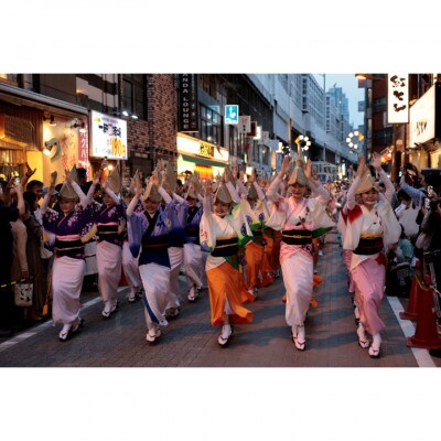 神田阿波おどり飲食券4000円分+うちわ付きセット