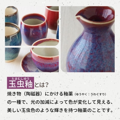 【北海道のやきもの】こぶ志窯　玉虫釉コーヒーC/S【03103】