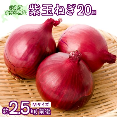北海道岩見沢市産 紫玉ねぎ20個