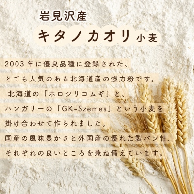 北海道産小麦100%高級ミニ食パン『ノースブレッド』3本セット 無添加 無塩バター