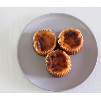 【岩見沢市のカフェが手がけた逸品】北海道バスクチーズケーキ　ミニサイズ(3個入)