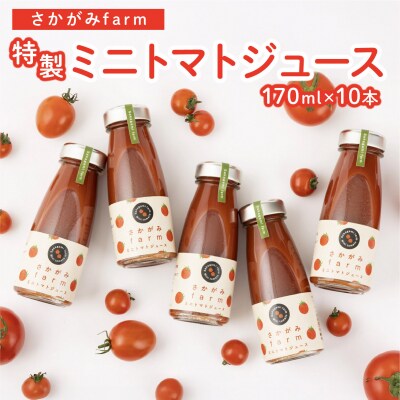 ≪数量限定≫ 特製ミニトマトジュース【170ml】10本セット