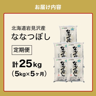 令和6年産 「15年連続最高評価特A獲得」岩見沢米「ななつぼし」【25㎏】【定期便】