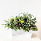 美流渡の森 アーティフィシャルフラワー多肉植物横長アレンジ