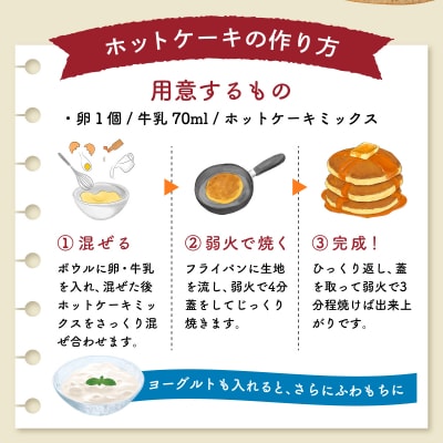 RICOのホットケーキミックス3個セット