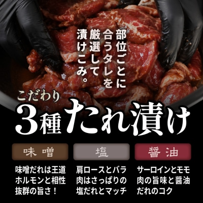 北海道産牛 色々な部位 焼肉セット 750g (150g×5袋)【a163-046】