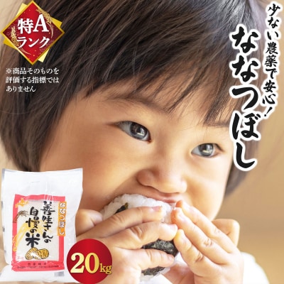 <令和8年産>お米 ななつぼし 20kg|善生さんの自慢の米【a104-111】