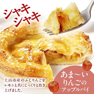 【2025年10月上旬から発送】上山産ふじりんごのアップルパイ　0121-2504