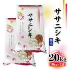 令和6年産 ササニシキ 精米 20kg(10kg×2袋)