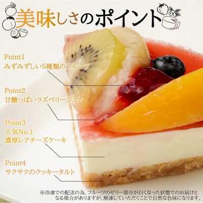 【エニシダ】クリスマスケーキ フルーツMIXチーズケーキ_0007-005-S05