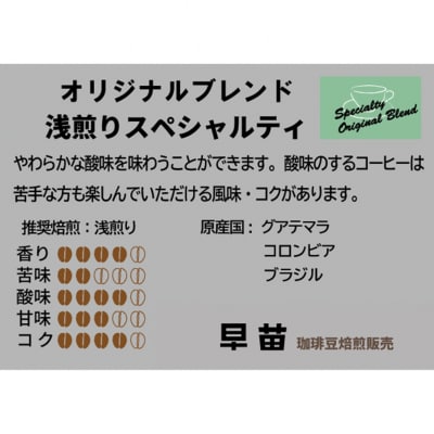 【早苗】焙煎珈琲豆(さわやかな酸味を楽しむセット　3種×各100g)豆_0020-006-S05-1