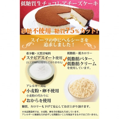 【エニシダ】クリスマスケーキ 糖質75%カット 生チョコレアチーズケーキ_0007-017-S05