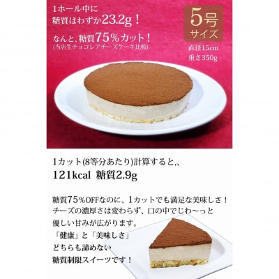 【エニシダ】クリスマスケーキ 糖質75%カット 生チョコレアチーズケーキ_0007-017-S05