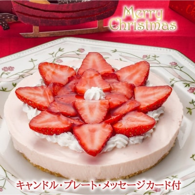 【エニシダ】クリスマスケーキ 季節のフルーツレア チーズケーキ(苺)_0007-023-S05