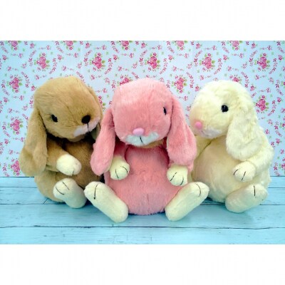  縫いぐるみ動物 ロップイヤー うさぎ Lサイズ(ピンク)_0045-003-S05-2