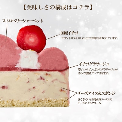 クリスマス アイスケーキ ベリーストロベリーチーズパイ 5号_0105-008-S06