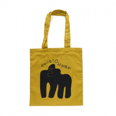 動物デザインのトートバッグ(マスタード)_0132-002-S07-1