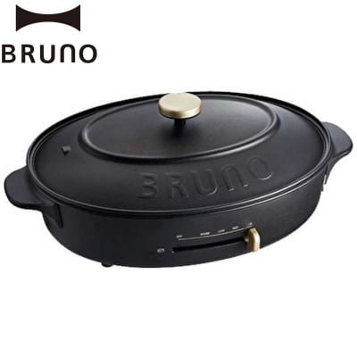 BRUNO オーバルホットプレート プレート3種 ブラック_0152-002-S07-2