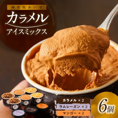[神楽坂あいす]カラメルアイスミックス(6個セット)_0158-002-S07