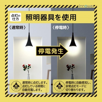 〈innowa〉防災LED電球(昼白色)_0170-007-S07