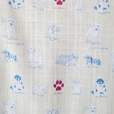 CLOFT 綿100%長袖オリジナルプリントシャツ”仔犬柄”  XL_0139-015-S07-3